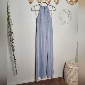 Jenny Packham Rhinestone Waist Dress In Platinum Style JP1023 NWT Size 2